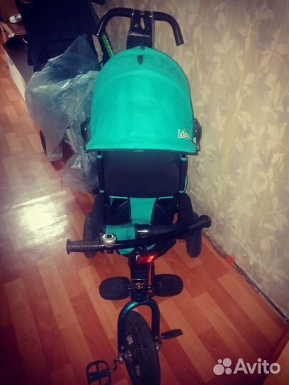 Детский 3х колесный велосипед с ручкой