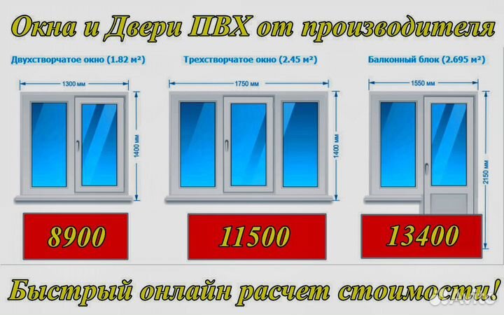 Пластиковые окна и двери от производителя