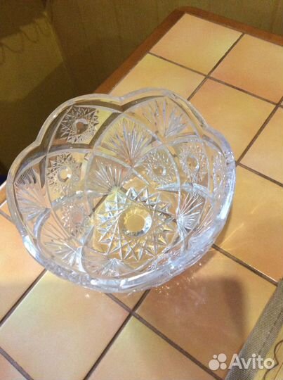 Салатник хрустальный СССР