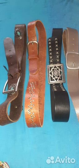 Ремни кожанные