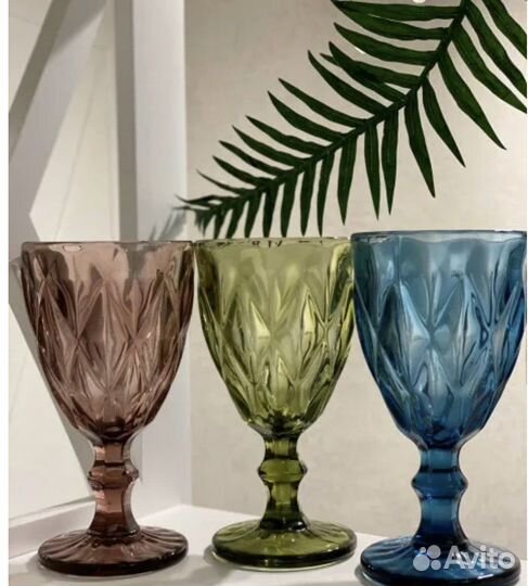 Рюмки и бокалы стильные набор 6 штук