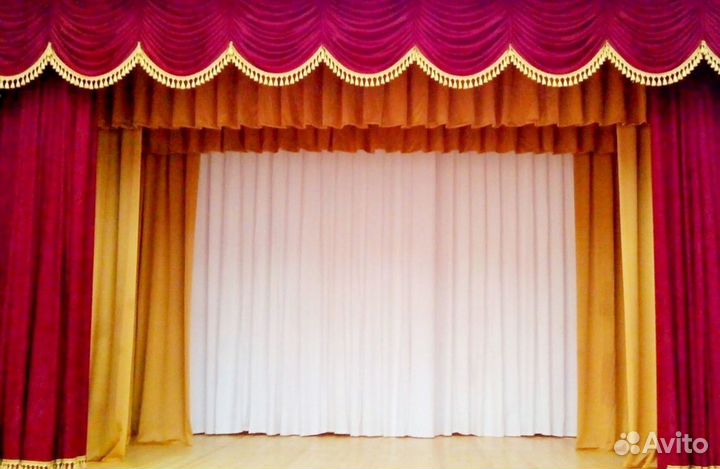 Занавес сцены для актовый зал школы дк театр клуб