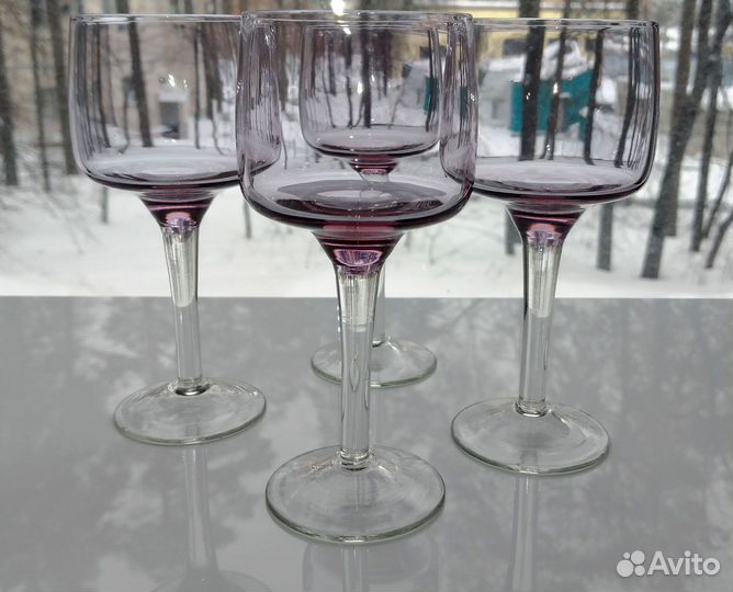 Рюмки(бокалы)цветное стекло СССР 100мл