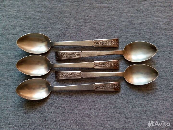 Чайные ложки серебро 875 пробы