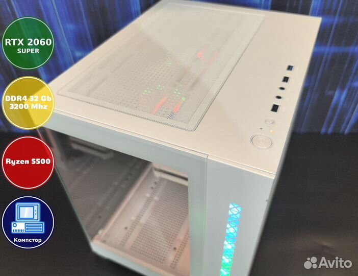 Сборка мощного пк AMD5500-RTX2060SUP-32DDR4-YRZ941376820-A520