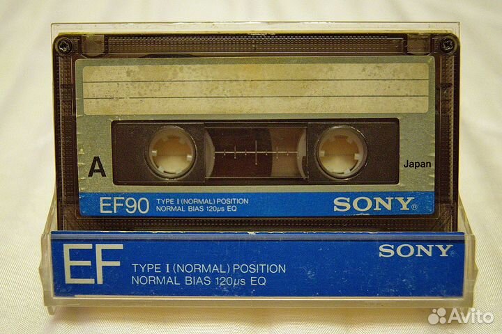 Аудиокассета Sony EF90 с записью