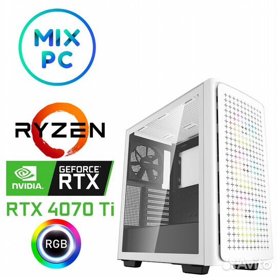 Компьютер Ryzen 5 5600X + RTX4070Ti