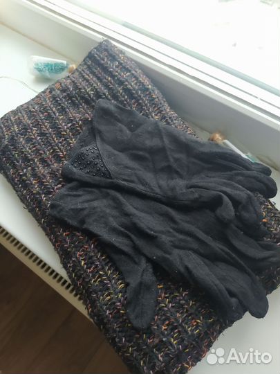 Комплект снуд и перчатки