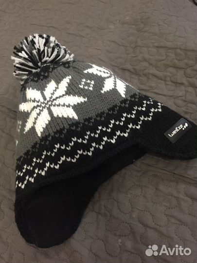 Шапка, шарф, вязанные