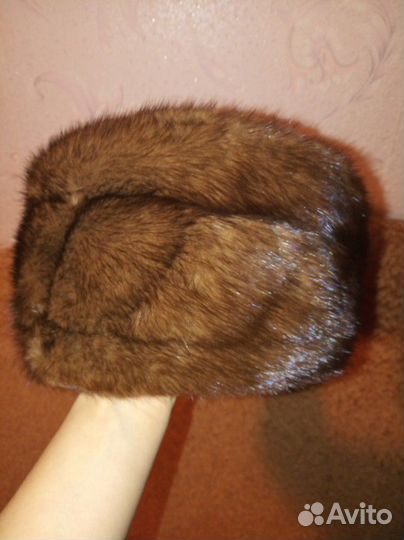 Женская норковая шапка