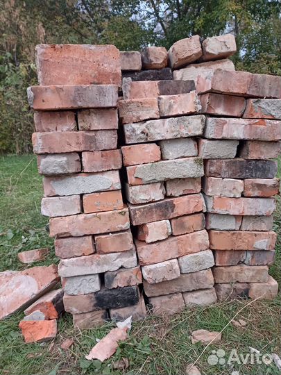 Кирпич красный полнотелый бу
