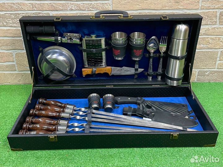 Подарочный шашлычный набор в кейсе