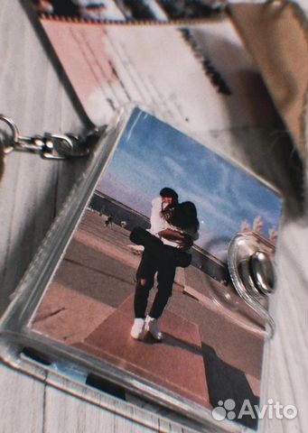 Брелок с фото, брелок мини-альбом, 14 февраля