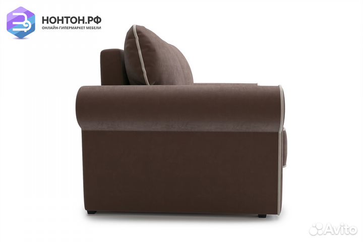 Диван еврокнижка Прованс коричневый