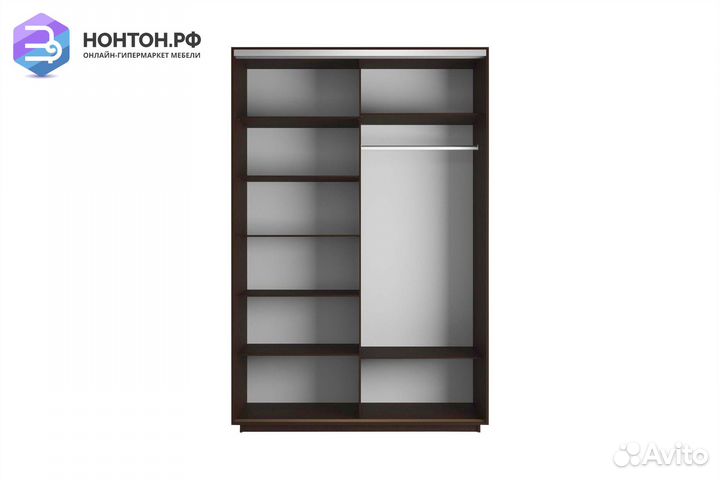 Шкаф-купе 2-х дверный Нонтон фото №1006 / венге