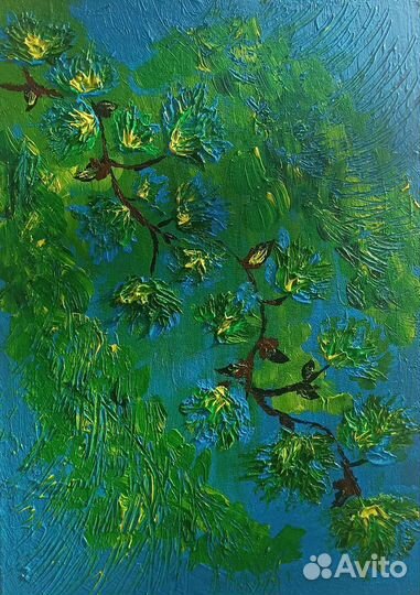 Картина акрилом на холсте