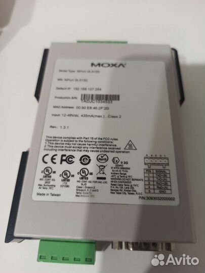Преобразователь moxa nport 5150ia