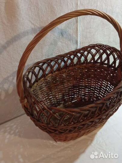 Корзина плетеная большая СССР
