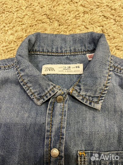 Рубашка zara для мальчика