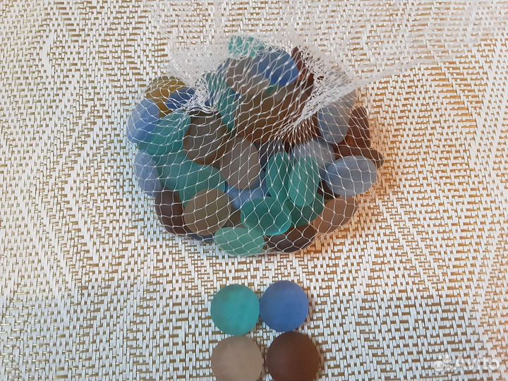 Стеклянные камешки для творчества и дизайна