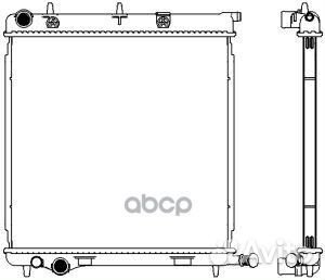 Радиатор peugeot 1007 04-06, 207 06-07, citroen C2