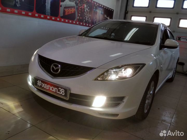 Mazda Atenza замена ламп + полировка