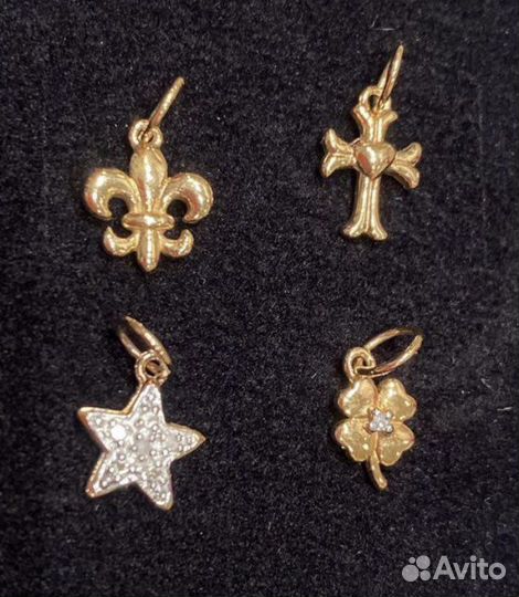 Набор кулончиков с брилиантами.Серебро 925-й пробы