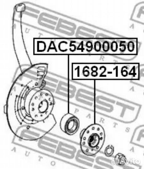 Подшипник ступ.MB ML W164/GL X164/R W251 05- пер