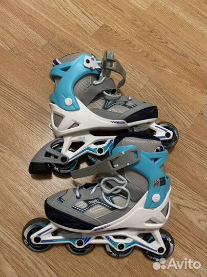 Роликовые коньки детские раздвижные р. 35-38