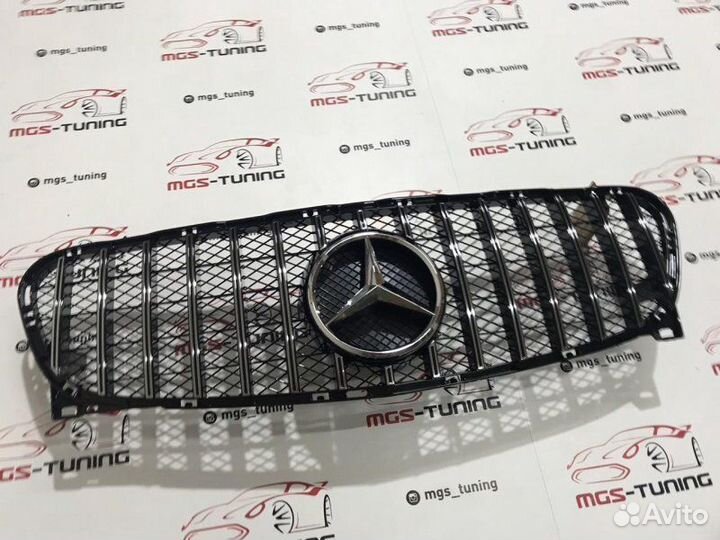 Решетка на Mercedes GLA GT Style Black 13-16г