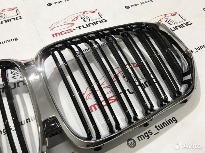 Решетка в BMW Х5 G05 стиль Х5 М хром обод