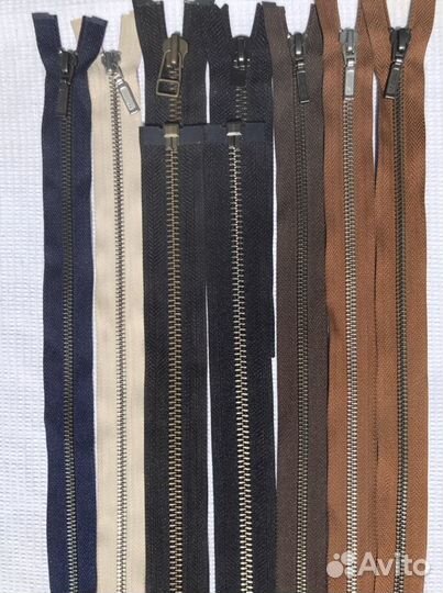 Молнии металлические YKK,emr,tit др