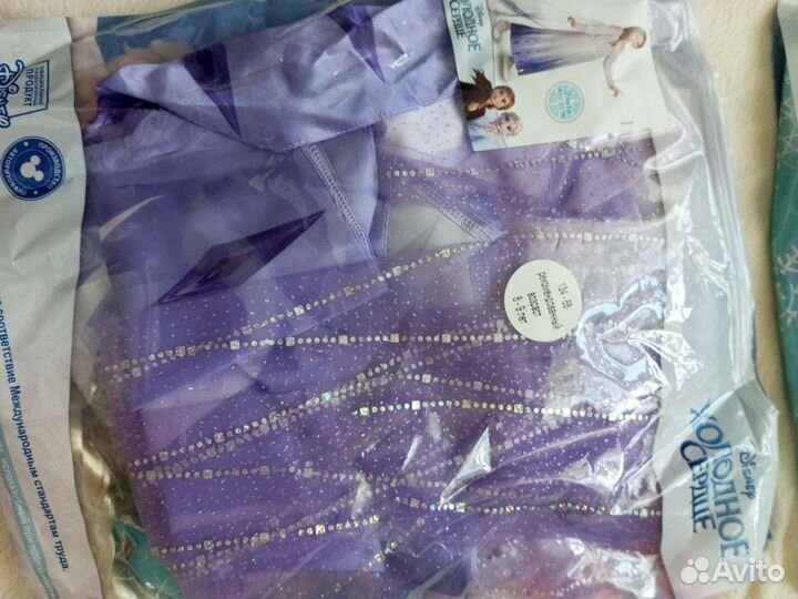 Карнавальный костюм, Эльза холодное сердце, 134р