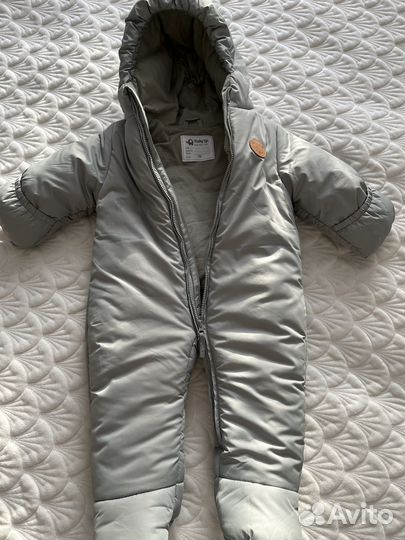 Демисезонный однотонный комбинезон