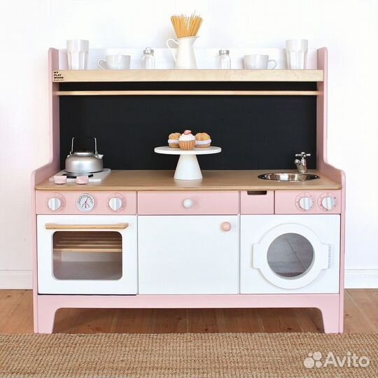 Детская кухня myplaywood б/у + холодильник