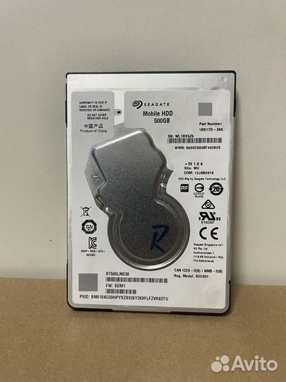 Жесткий диск 500 гб Seagate Model SDC001