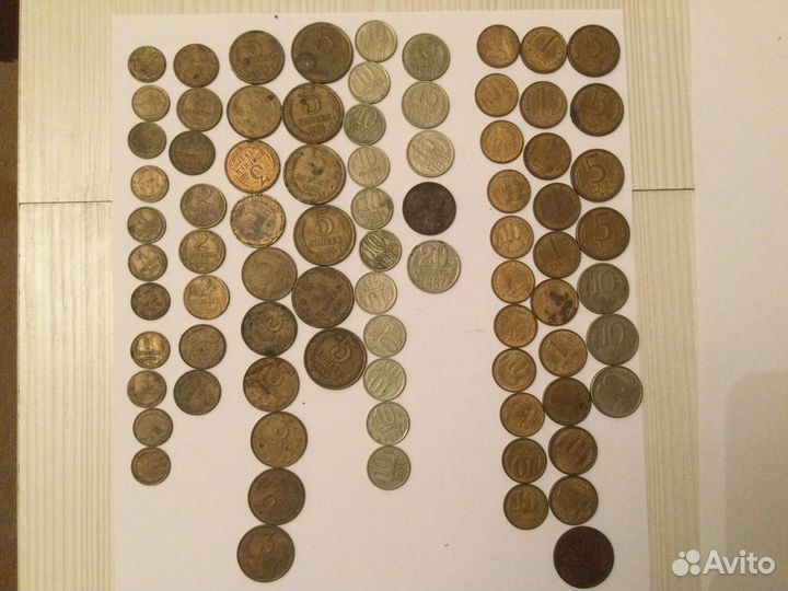 Советские монеты СССР 80шт. Одним лотом