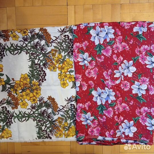 Ткани шелковые, марля х/б