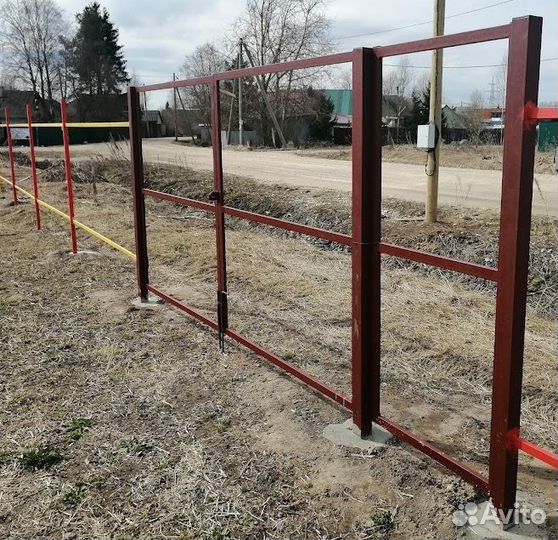 Распашные ворота 3500х2000 (или 1800) + Калитка