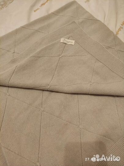 Плед детский вязаный