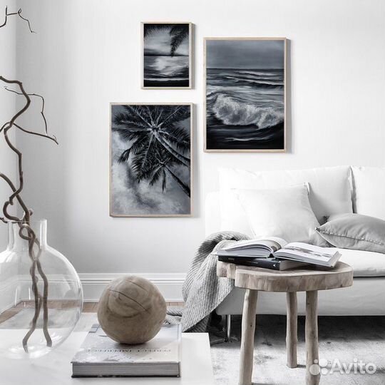 Картины пейзаж пляж пальмы океан море