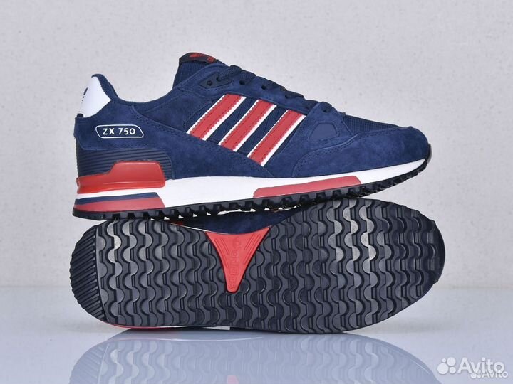 Кроссовки Adidas ZX 750 натуральная замша