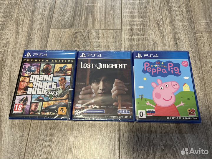 Игра PS4 GTA5;Lost Judgment;Peppa Pig