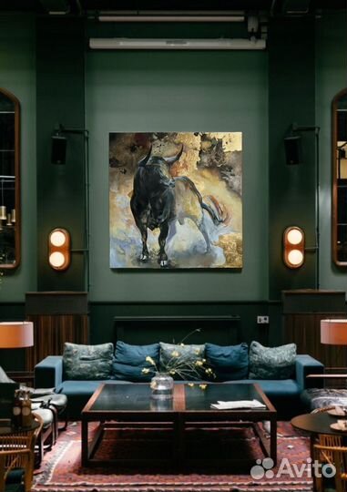 Большая интерьерная картина маслом