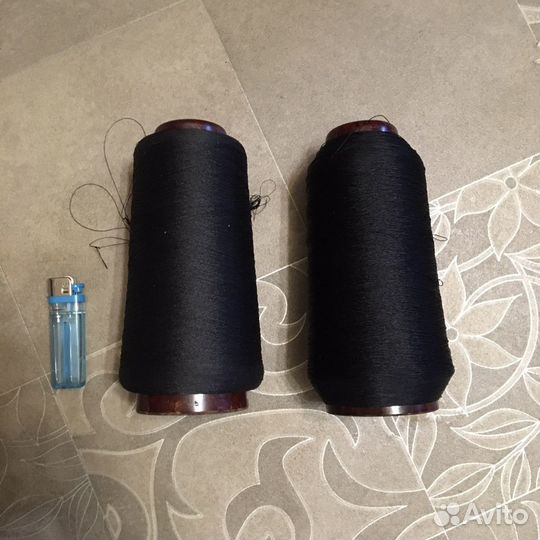 Капроновые черные нитки