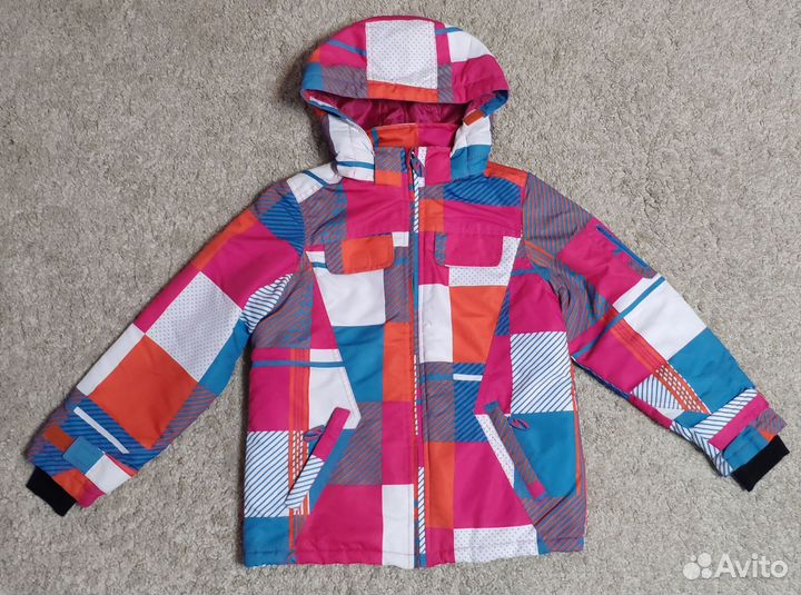 Зимний костюм лыжный девочки 128 134 140