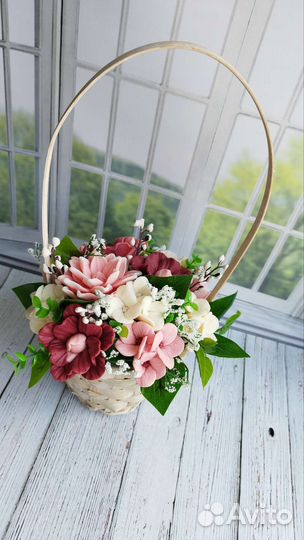 Букет из мыльных цветов