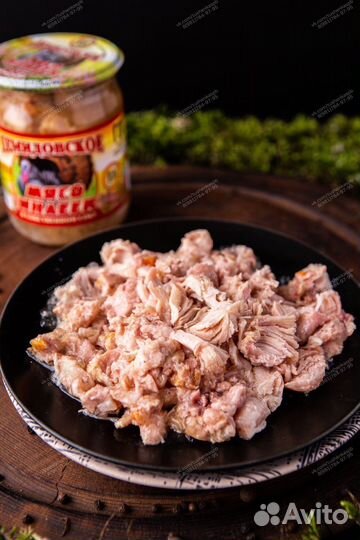 Мясо индейки тушенка