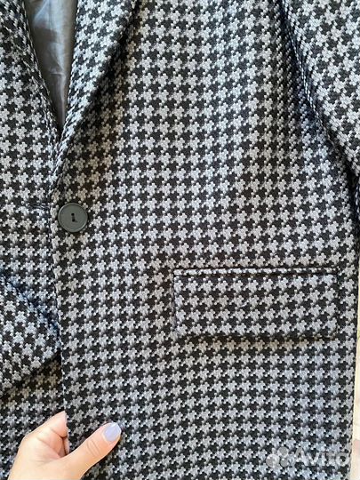 Пиджак в гусиную лапку