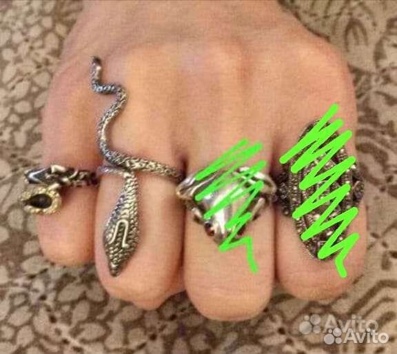 Кольца и к-т с марказитами из серебра 925 пробы